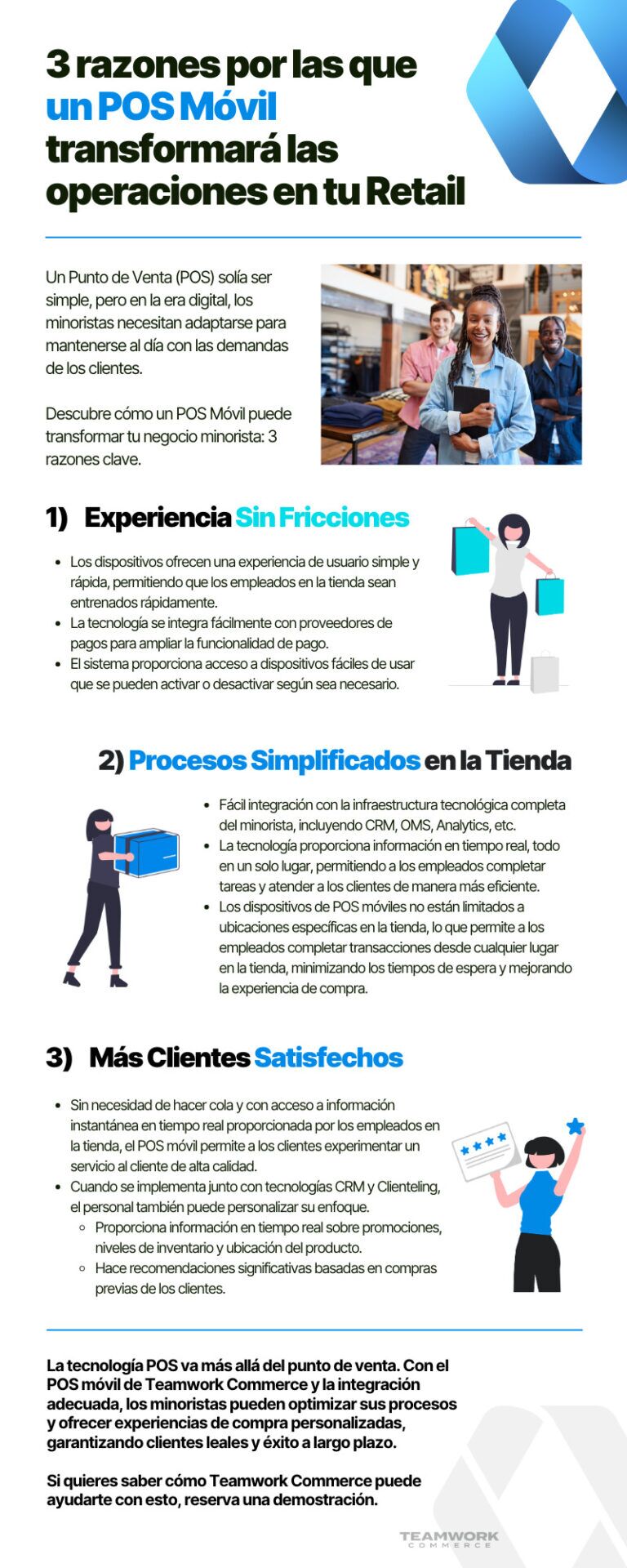 Tres razones por las que un POS móvil transformará las operaciones en tu Retail