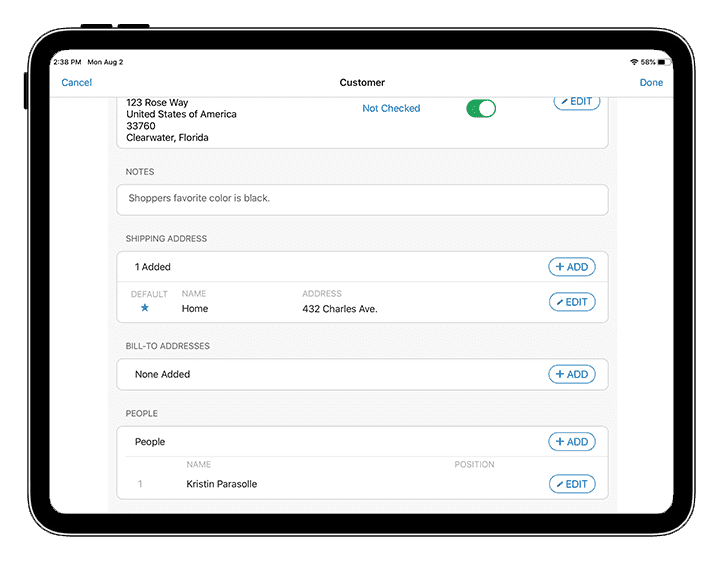 crm-other people endless aisle send sale point of sale